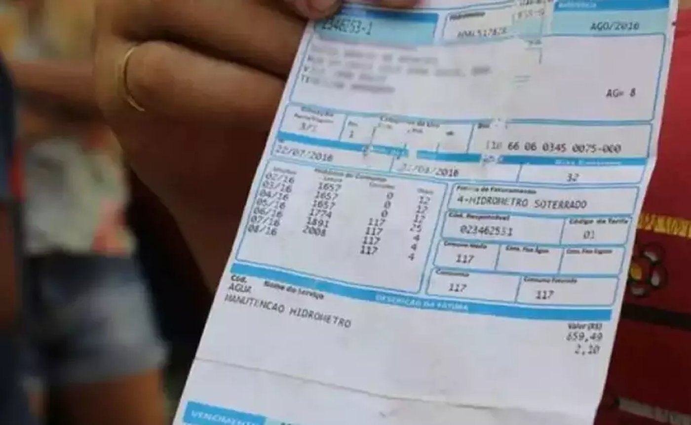 Conta de água terá ajuste para evitar acúmulo de tributos em 2027
